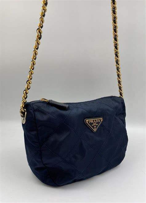 prada navy nylon crossbody|Prada nylon shoulder bag price.